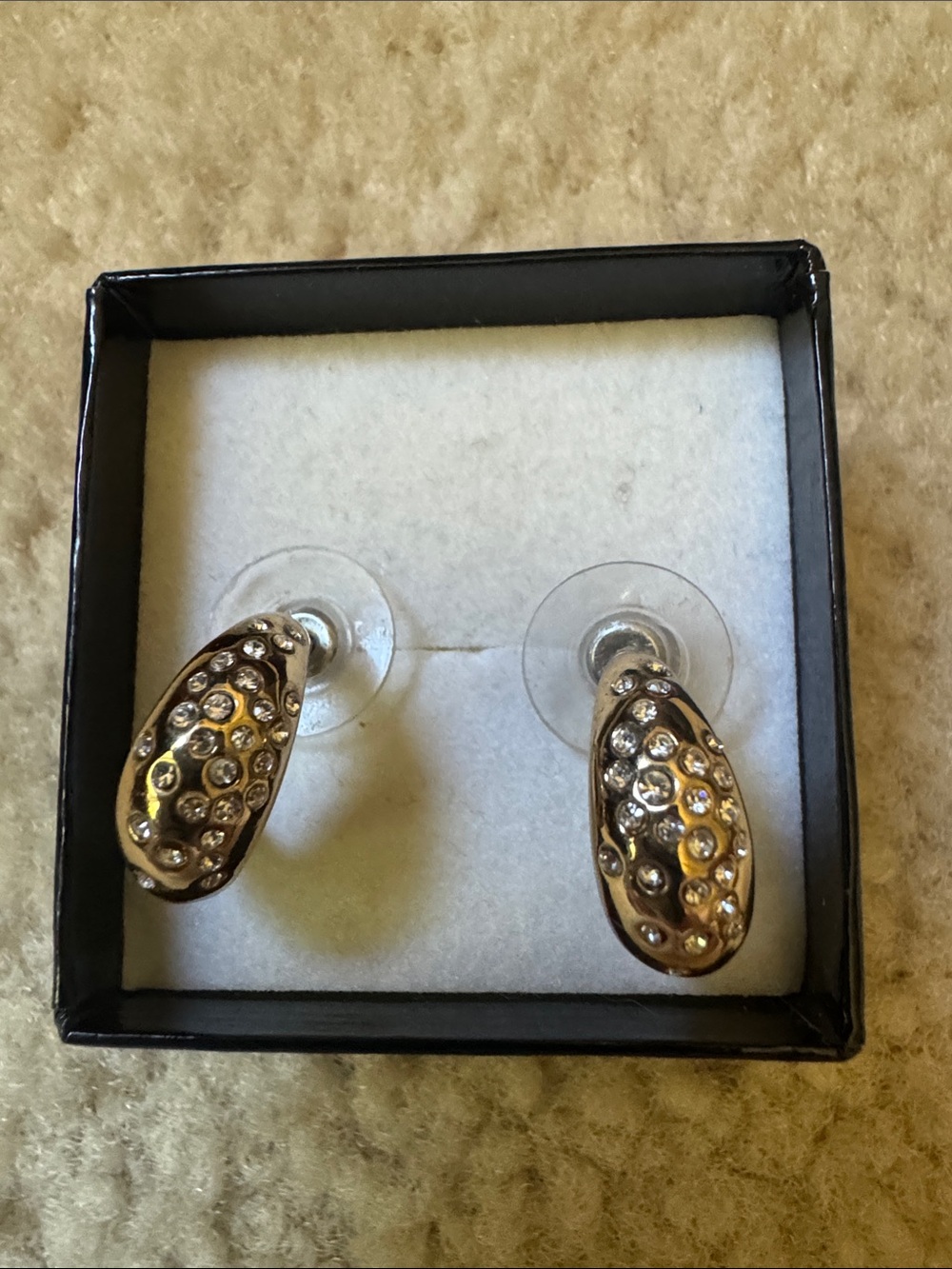 Alexis Bittar Gold Tone Hoop Earrings